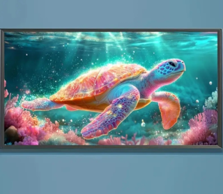 Preview: Diamond ​​​​​​​Painting Schildkröte-Ozean